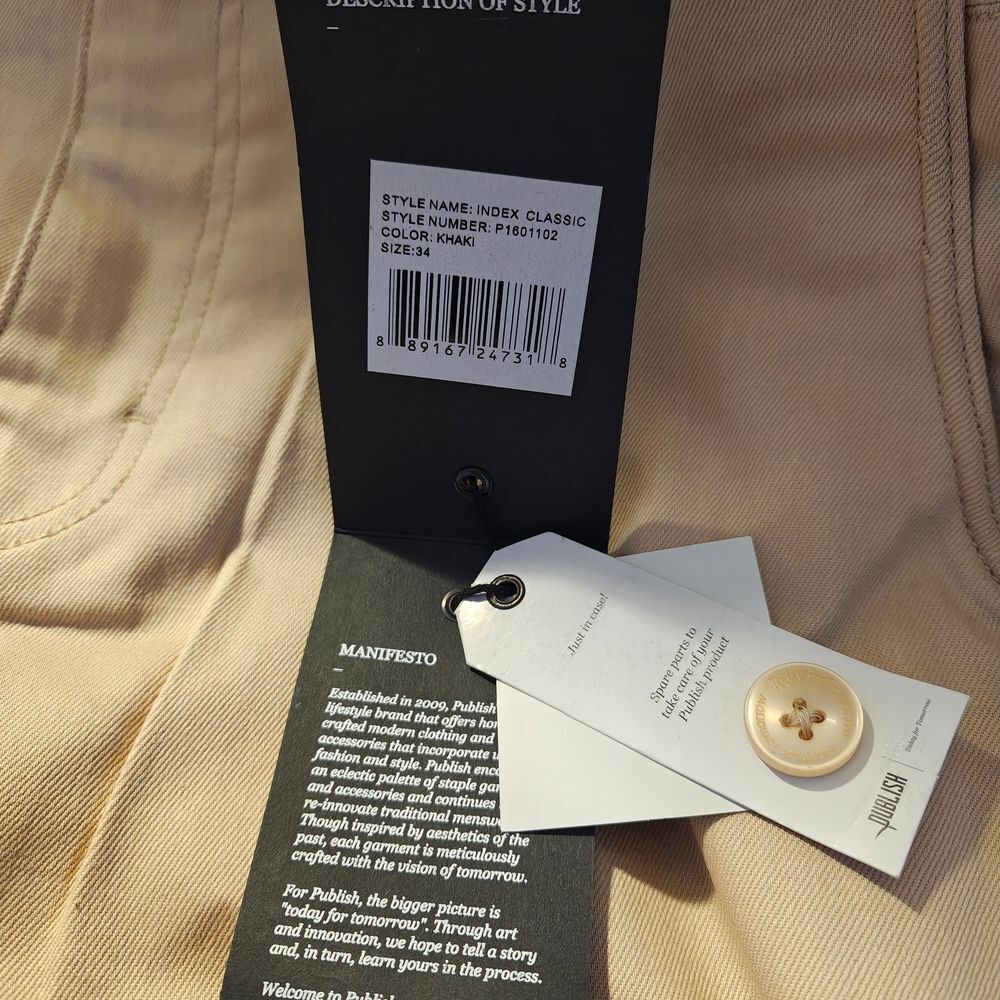 Publish Men's Classic 5 Pocket Pant - Khaki - Picture 4 of 5
